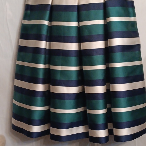 Eliza J Green and Blue Fit and Flare Mini Dress Size 10 - Picture 4 of 8